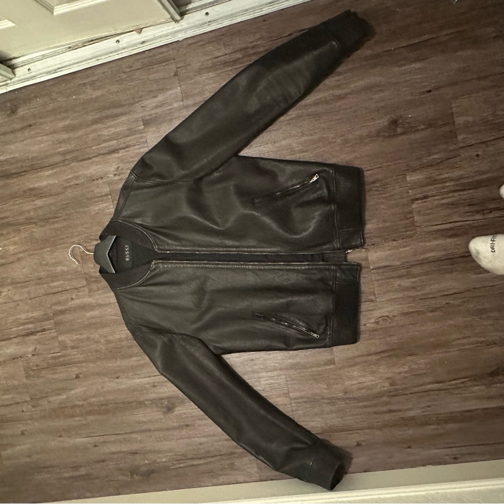 GUCCI LEATHER JACKET 2016 collection SIZE 50 / LARGE